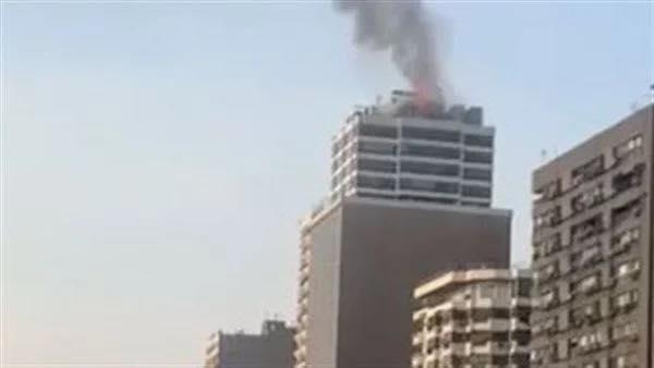 السيطرة على حريق في برج شهير بالمهندسين (1)