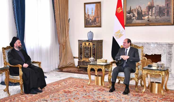 السيسي يستقبل رئيس تيار الحكمة الوطني العراقي (1)