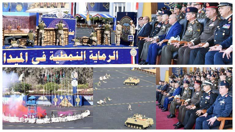 وزير الدفاع يشهد حفل انتهاء فترة الإعداد العسكري لطلبة الأكاديمية 