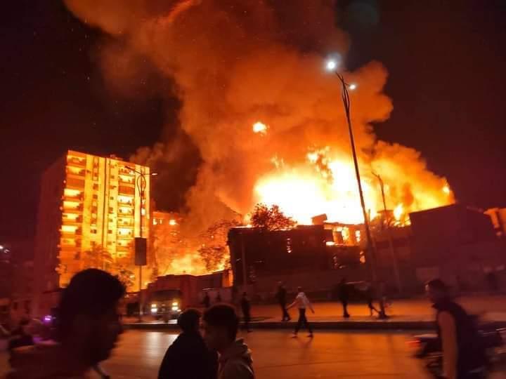 حريق استوديو الأهرام