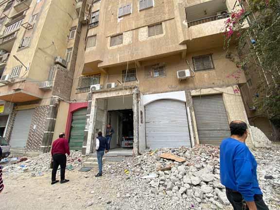 إزالة بناء مخالف في الإسكندرية