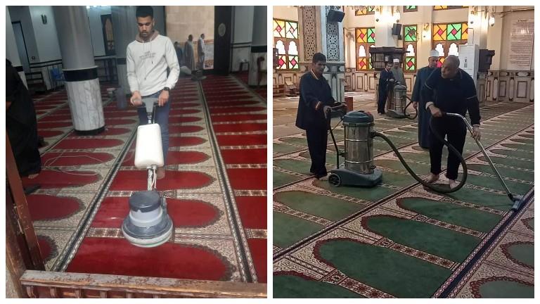 حملة نظافة مكبرة بالمساجد