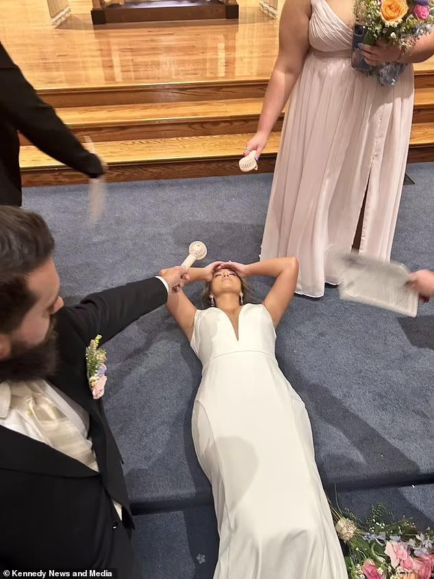 عروس تتعرض لوضع مفاجئ مفزع خلال زفافها