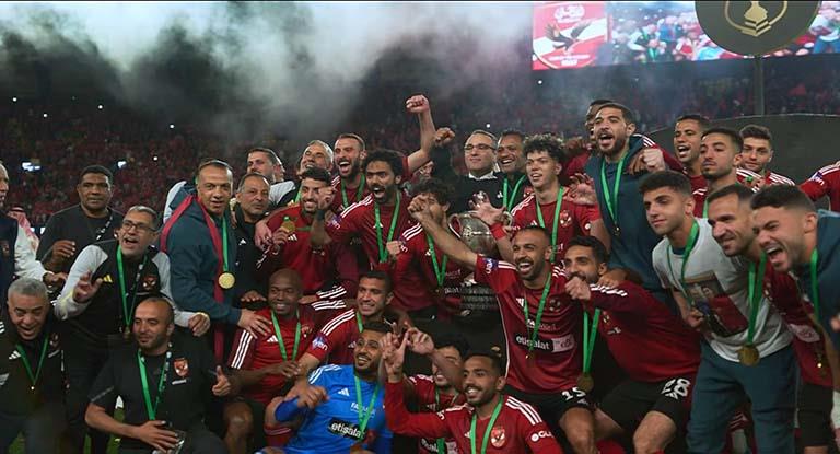 احتفال الأهلي بلقب كأس مصر
