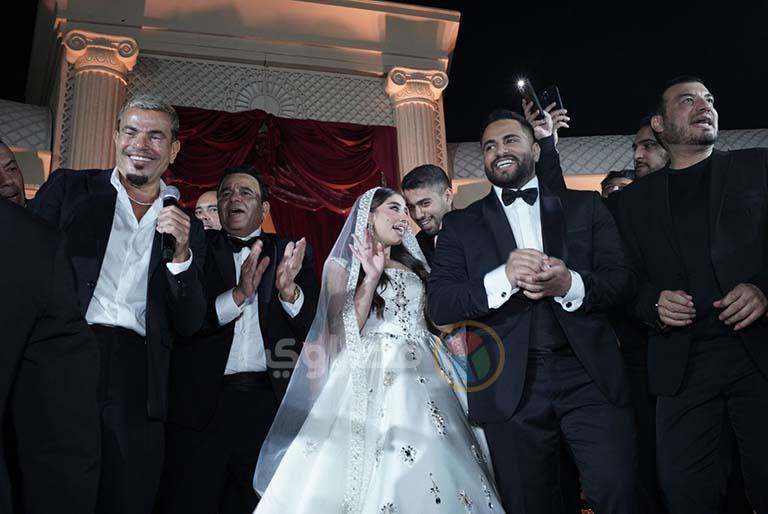 عمرو دياب وإيهاب توفيق بحفل زفاف نجل محمد فؤاد