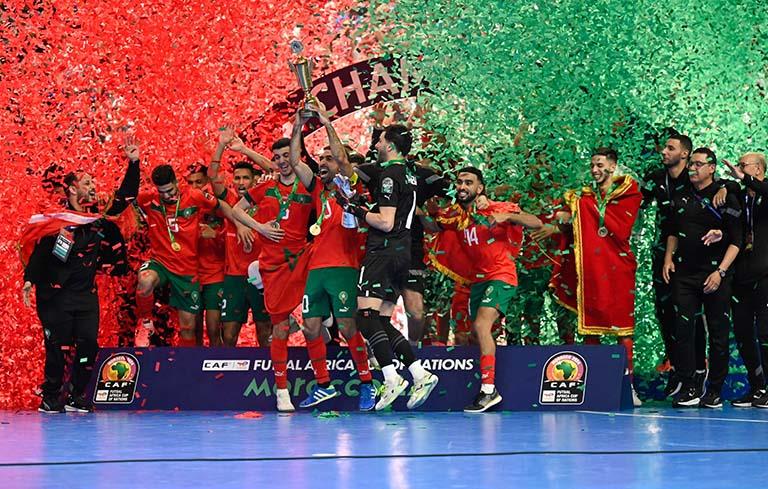 منتخب المغرب يفوز بكأس الأمم الإفريقية لكرة الصالات (4)