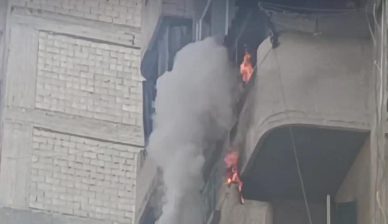 حريق في شقة بالإسكندرية 