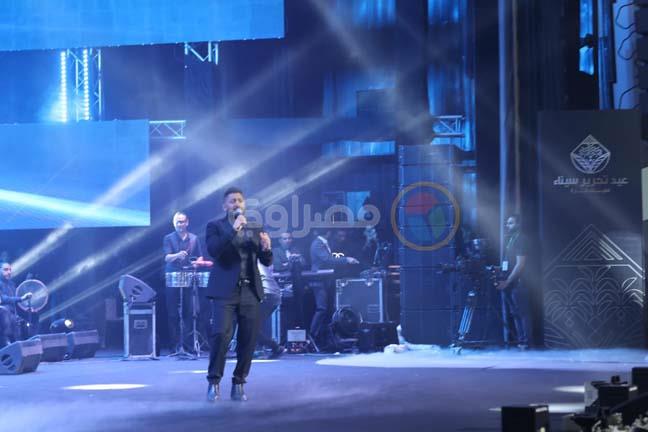 تامر حسني في حفل تحرير سيناء بالعاصمة الادارية الجديدة