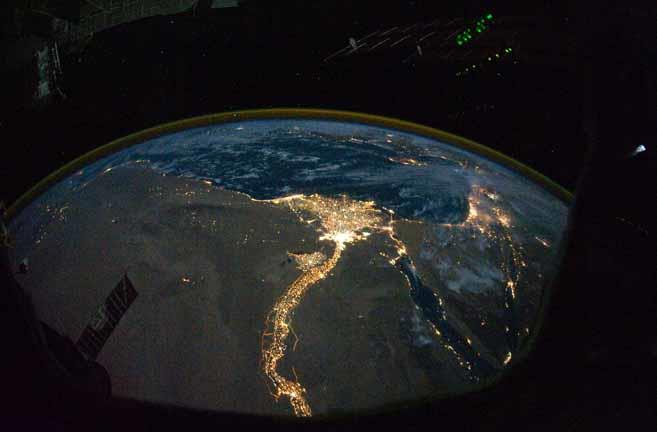 القاهرة المتوهجة.. صورة من ناسا