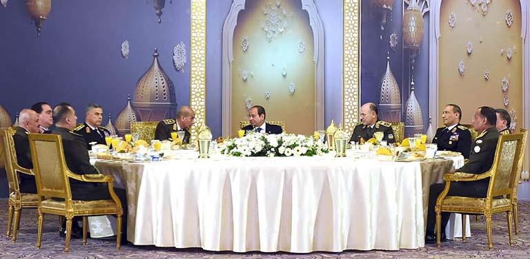 الرئيس السيسى يشهد حفل سحور القوات المسلحة (1)