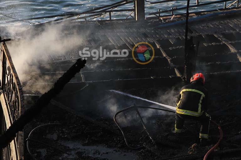 حريق هائل يدمر نادي الصيادلة بالإسكندرية (5)
