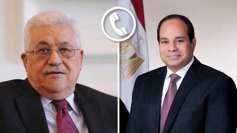 السيسي يؤكد للرئيس الفلسطيني مساندة مصر لإقامة الدولة الفلسطينية وعاصمتها القدس