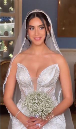 حفل زفاف ملك الحسيني بطلة إعلان دقوا الشماسي 