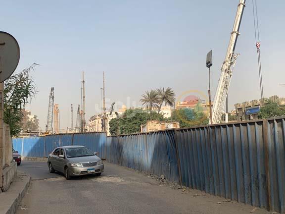 أعمال تطوير محيط شارعي الهرم وفيصل بسبب المترو 