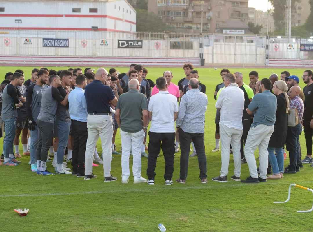 اجتماع مجلس إدارة الزمالك واللاعبين                                                                                                                                                                     