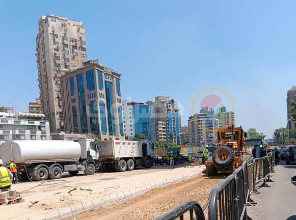 التطوير النهائي لمحيط محطات مترو الأنفاق بشارع جامعة الدول العربية (1)