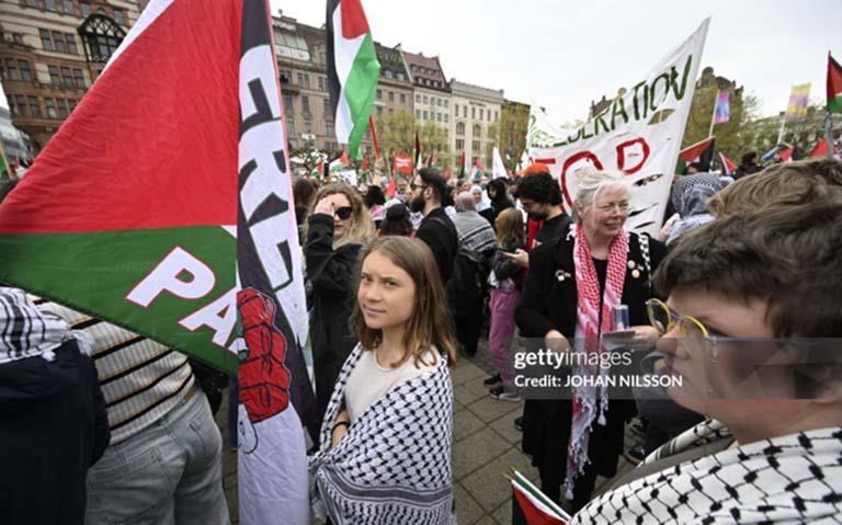 تظاهرات داعمة للشعب الفلسطيني من مالمو