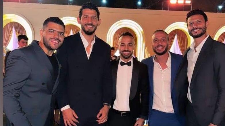 اللاعبين من حفل زفاف محمد هاني