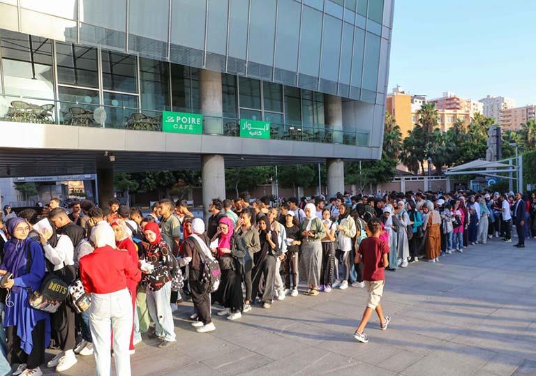 1500 طالب ثانوي بمكتبة الإسكندرية في ثاني أيام استضافتهم خلال انقطاع الكهرباء (1)