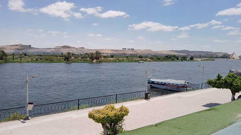النيل والكورنيش بالمنيا