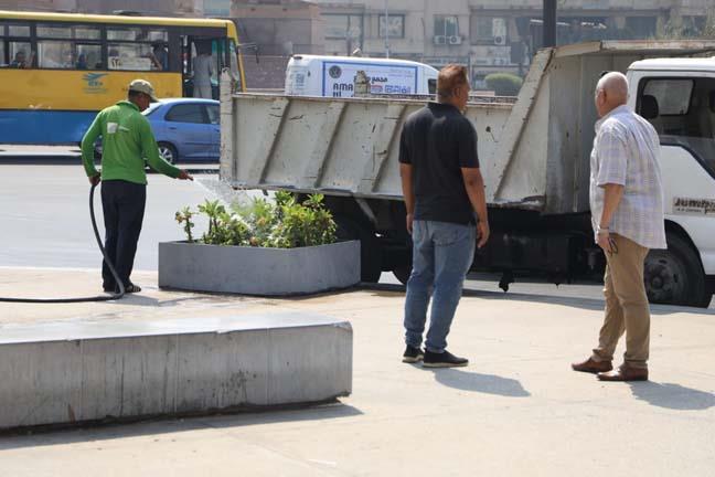 أعمال تطوير ميدان التحرير اليوم