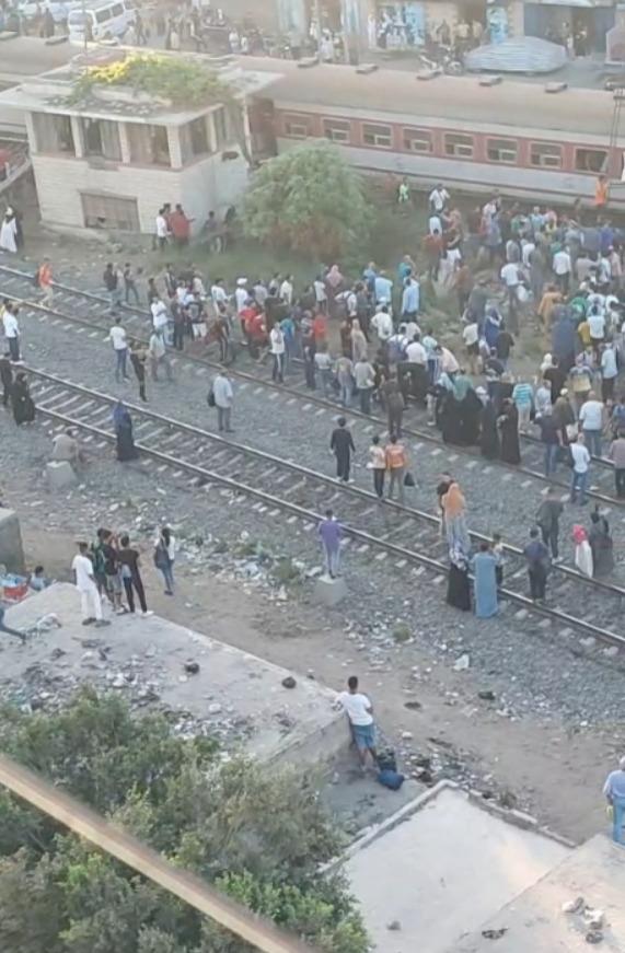 تصادم قطارين بالشرقية