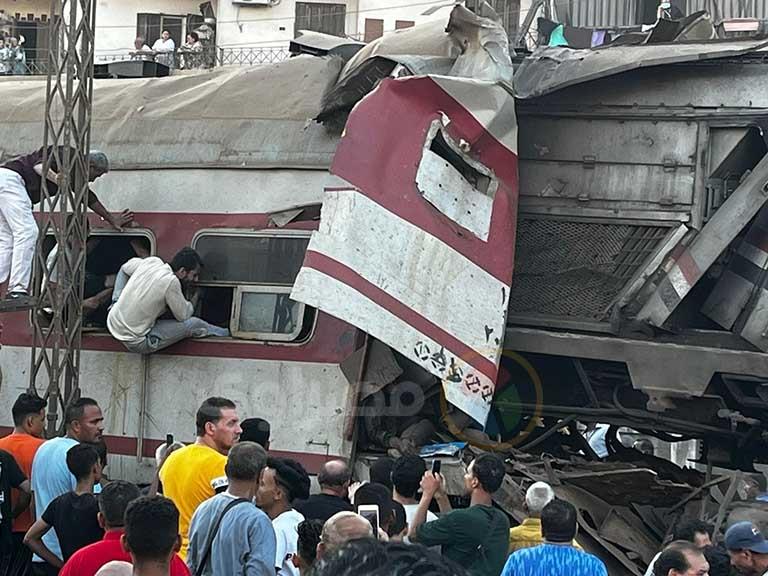 تصادم قطارين بالشرقية