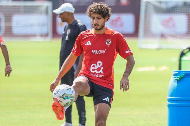 محمد هاني من تدريبات الأهلي قبل السوبر الأفريقي ضد الزمالك_1