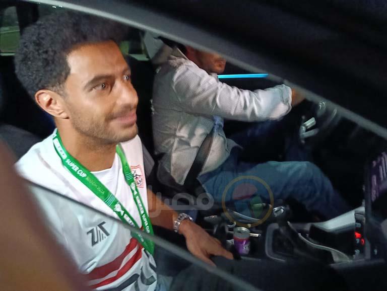 استقبال الجماهير للاعبي الزمالك