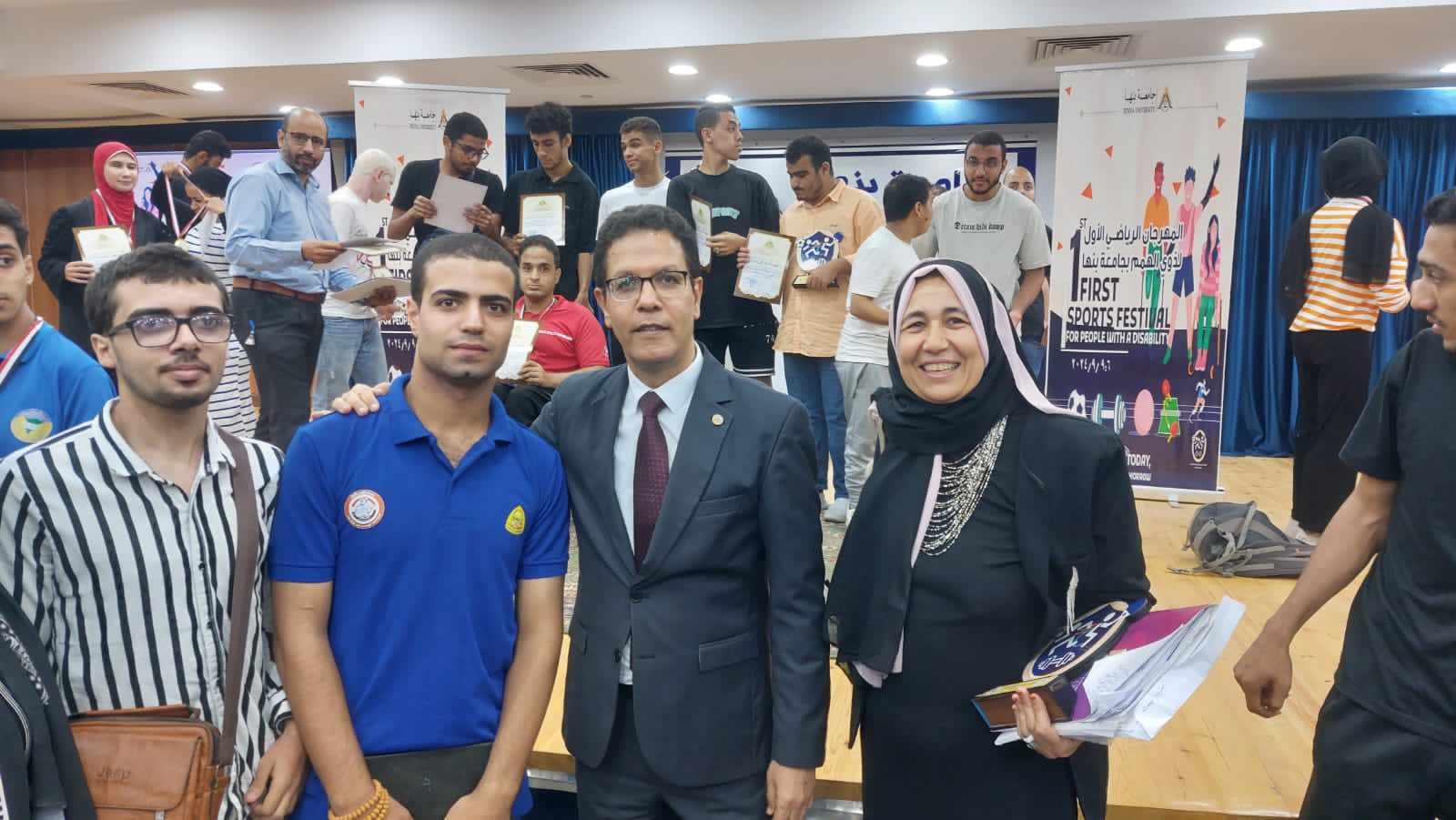 جامعة الزقازيق تشارك بالمهرجان الرياضي الأول لذوي الإعاقة بجامعة بنها (18)