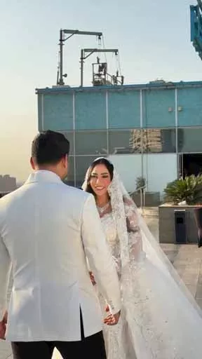 محمد شاهين يحتفل بزفافه على المنتجة رشا الظنحاني (6)