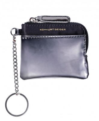 Kurt_Geiger_Apple_zipper_purse_silver