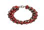 KURT-GEIGER-Hannah-bracelet-red-&-grey