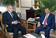 عبد الله الثني رئيس الوزراء الليبي مع نظيره المصرى