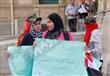 طالبات بجامعة القاهرة يتظاهرن طلباً للتجنيد في الجيش (3)                                                                                              