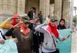 طالبات بجامعة القاهرة يتظاهرن طلباً للتجنيد في الجيش (14)                                                                                             