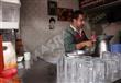 كارم محمود الذي يعمل بائع للعصير                                                                                                                      