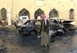 سيارات مدمرة بعد ضربات جوية على الرقة في 25 تشرين 