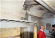آثار انفجار قطار الركاب على رصيف محطة مصر                                                                                                             