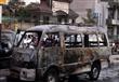 أنصار الإخوان يحرقون سيارة بث تابعة لقناة فضائية و