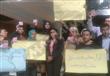 صحفيون ينظمون وقفة تضامنية مع عبير سعدي داخل مقر '