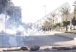 طلاب الإخوان بالأزهر يشعلون النيران في سيارة بث قن