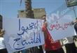 سلسلة بشرية لأنصار الإخوان ببورسعيد