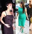 pregnant celebrities wearing tight dresses