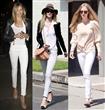 white jeans cameron diaz rosie huntington