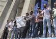 قوي ثورية تحرق علم اسرائيل في وقفة احتجاجية أمام ''الصحفيين''