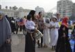 بالصور.. احتفالات محدودة بالعيد في ميدان الجيزة وإغلاق ميدان النهضة