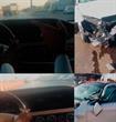سعودى يصور حادث سيارته المرسيدس 