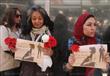 سيدات يتظاهرن للتنديد بمقتل شيماء الصباغ (3)                                                                                                          