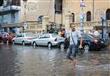 سقوط الأمطار أمس بالإسكندرية